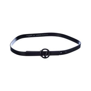 Valentino By Mario Valentino Baby Soave Leather Belt, Black